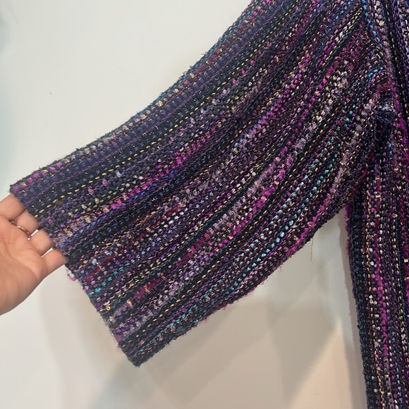 Vintage Penelope Distinctive Handweaving California Sweater Jacket Cardigan M/L - Picture 5 of 5